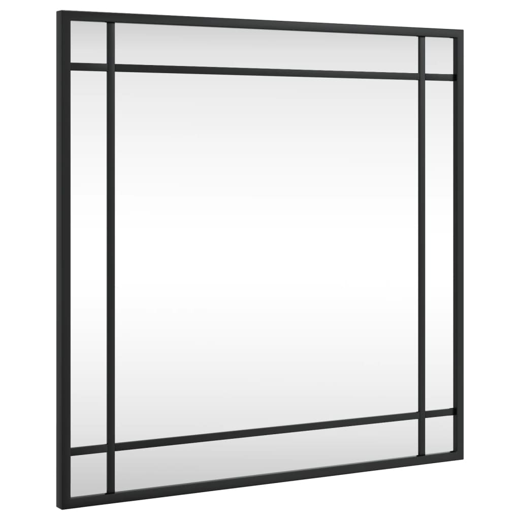 Vidaxx Wandspiegel quadratisch 50x50 cm Eisen schwarz