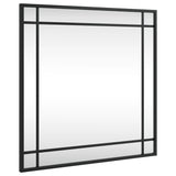 Vidaxx Wandspiegel quadratisch 50x50 cm Eisen schwarz