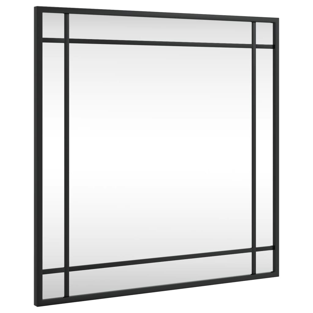 Vidaxl Wall Mirror Square 50x50 cm Iron Black