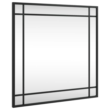 Vidaxx Wandspiegel quadratisch 50x50 cm Eisen schwarz