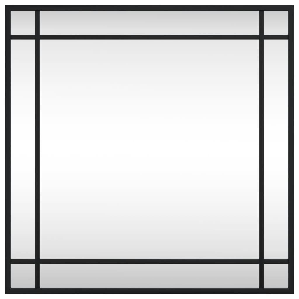 Vidaxx Wandspiegel quadratisch 50x50 cm Eisen schwarz