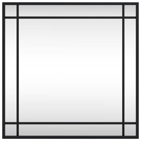 Vidaxx Wandspiegel quadratisch 50x50 cm Eisen schwarz