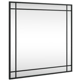 Vidaxx Wandspiegel quadratisch 60x60 cm Eisen schwarz