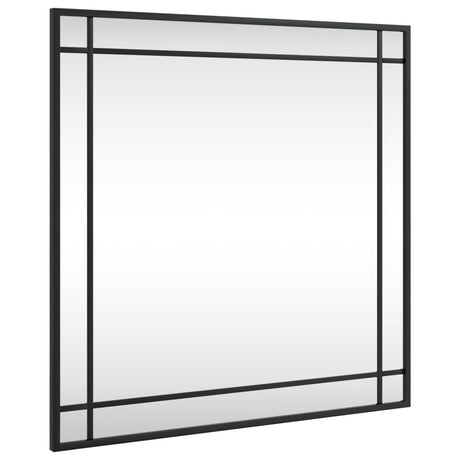 Vidaxx Wandspiegel quadratisch 60x60 cm Eisen schwarz