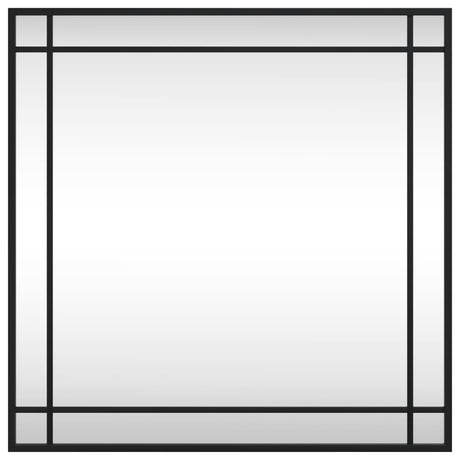 Vidaxx Wandspiegel quadratisch 60x60 cm Eisen schwarz