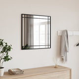 Vidaxx Wandspiegel quadratisch 60x60 cm Eisen schwarz