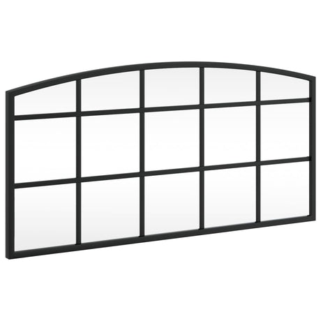 Vidaxx Wandspiegelbogen 60x30 cm Eisen schwarz