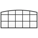 Vidaxx Wandspiegelbogen 60x30 cm Eisen schwarz