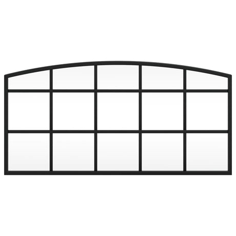 Vidaxx Wandspiegelbogen 60x30 cm Eisen schwarz