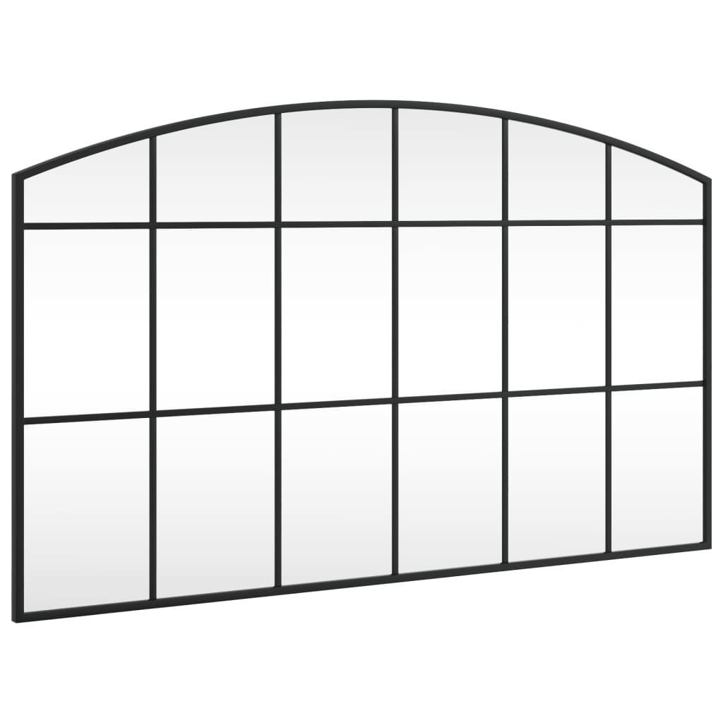 Vidaxx Wandspiegelbogen 100x60 cm Eisen schwarz