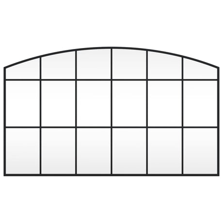 Vidaxx Wandspiegelbogen 100x60 cm Eisen schwarz