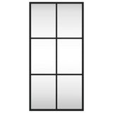 Vidaxx Wandspiegel rechteckig 30x60 cm Eisen schwarz