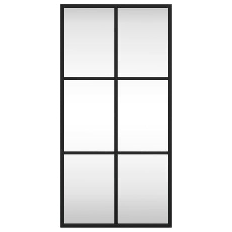 Vidaxx Wandspiegel rechteckig 30x60 cm Eisen schwarz