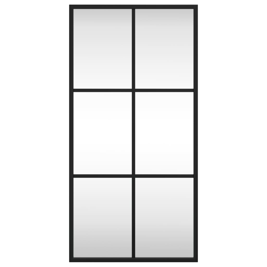 Vidaxl wall mirror rectangular 30x60 cm iron black