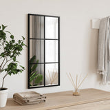 Vidaxx Wandspiegel rechteckig 30x60 cm Eisen schwarz