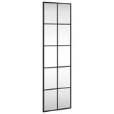 Vidaxx Wandspiegel rechteckig 30x100 cm Eisen schwarz