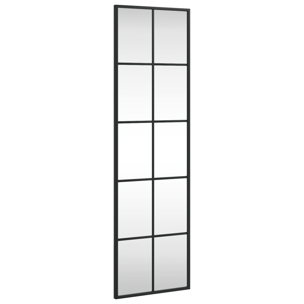 Vidaxl Wall Mirror Rectangular 30x100 cm Iron Black