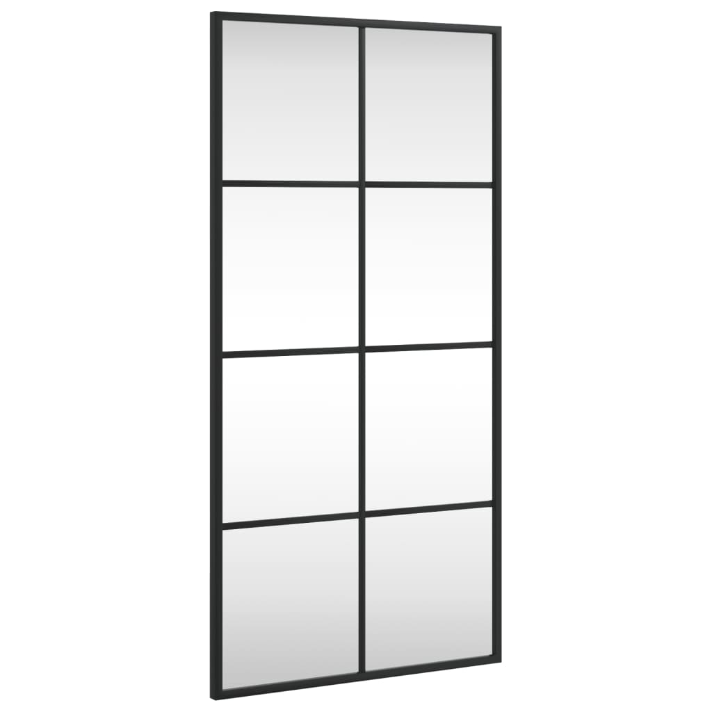 Vidaxl wall mirror rectangular 40x80 cm iron black