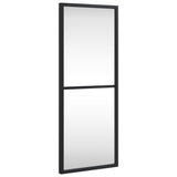 VidaXL Wandspiegel rechteckig 20x50 cm Eisen schwarz