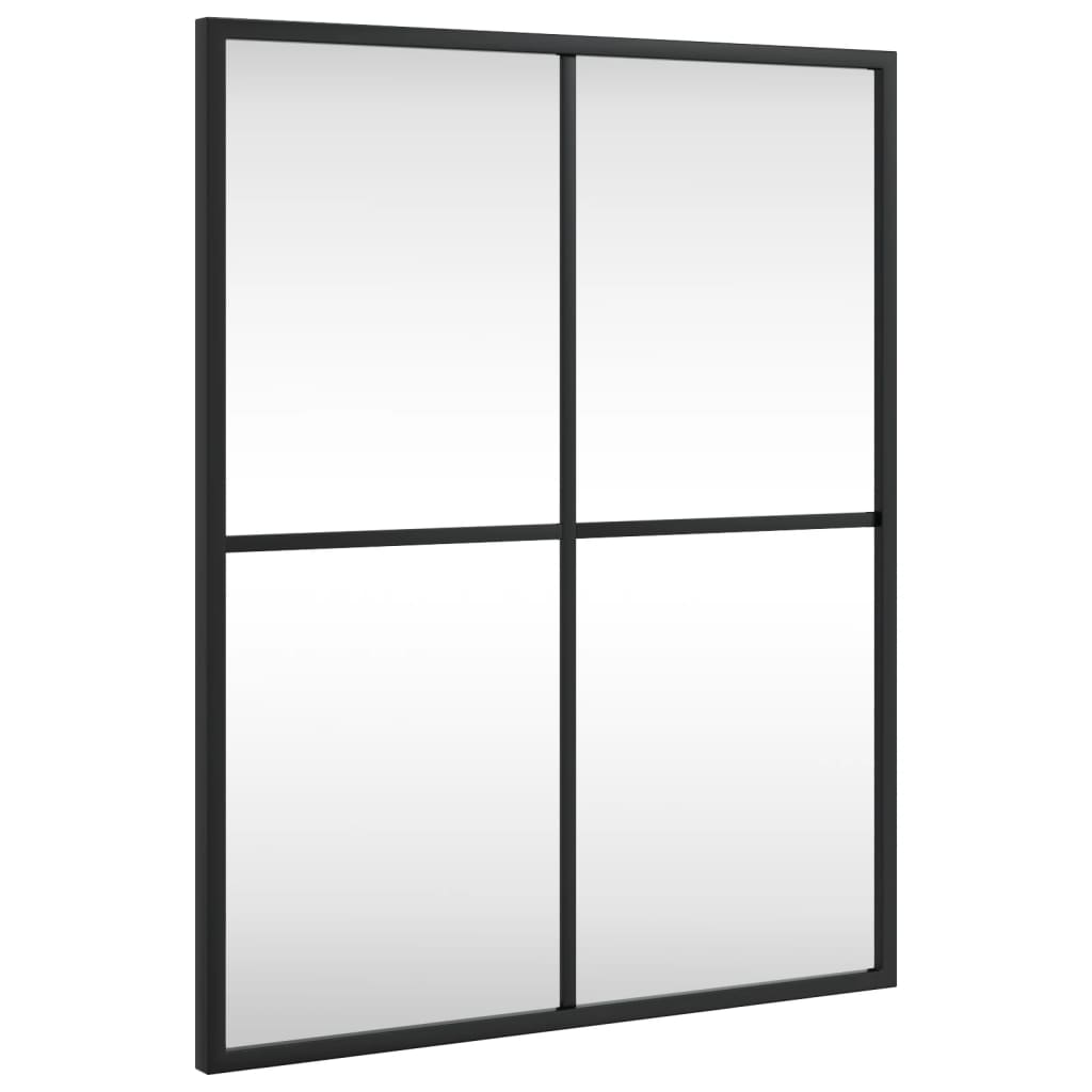 Vidaxx rechteckiger Wandspiegel 40x50 cm Eisen schwarz