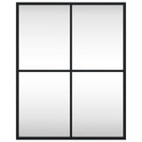 Vidaxx rechteckiger Wandspiegel 40x50 cm Eisen schwarz
