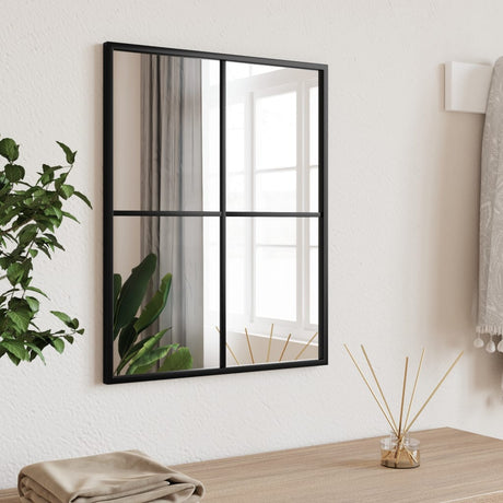 Vidaxx rechteckiger Wandspiegel 40x50 cm Eisen schwarz