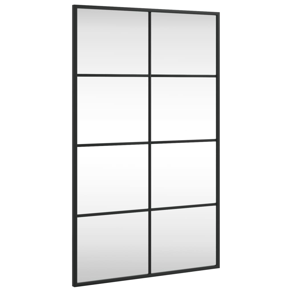 Vidaxl wall mirror rectangular 50x80 cm iron black