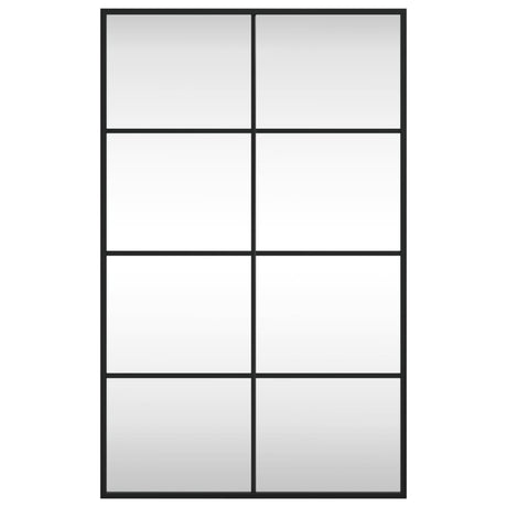 Vidaxx Wandspiegel rechteckig 50x80 cm Eisen schwarz