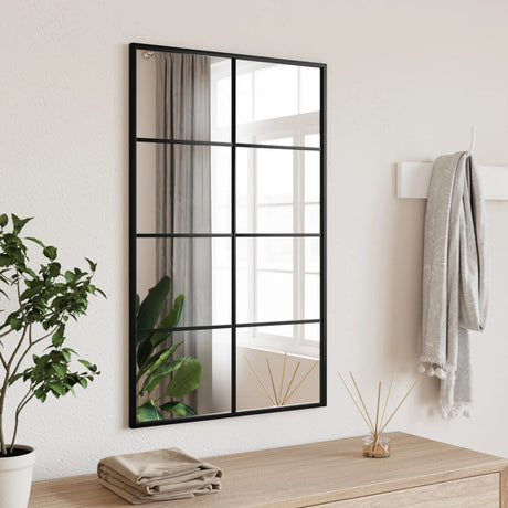 Vidaxx Wandspiegel rechteckig 50x80 cm Eisen schwarz