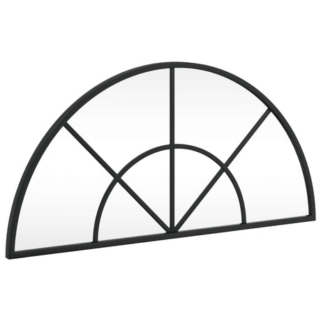 Vidaxx Wandspiegelbogen 60x30 cm Eisen schwarz