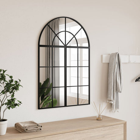 Vidaxx Wandspiegelbogen 60x30 cm Eisen schwarz