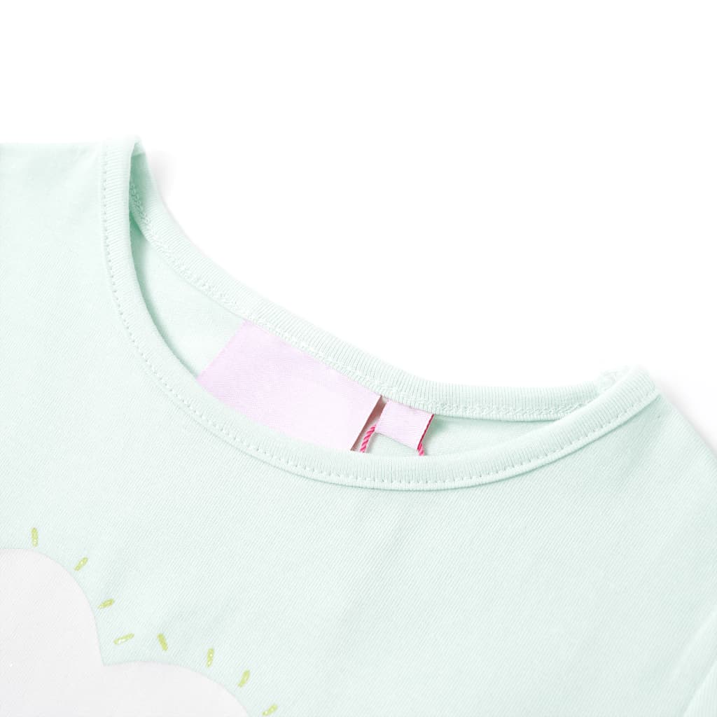 Vidaxl Camisa para niños 128 Light Mint