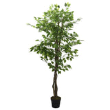 Vidaxl Planta Artificial Fica 378 Hojas 80 cm verde