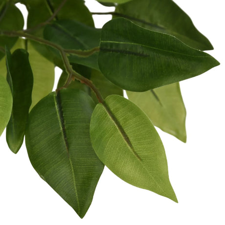 Vidaxl Kunstpflanze Ficus 378 Blätter 80 cm grün