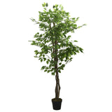 Vidaxl Artificial Plant Ficus 630 lämnar 120 cm grön