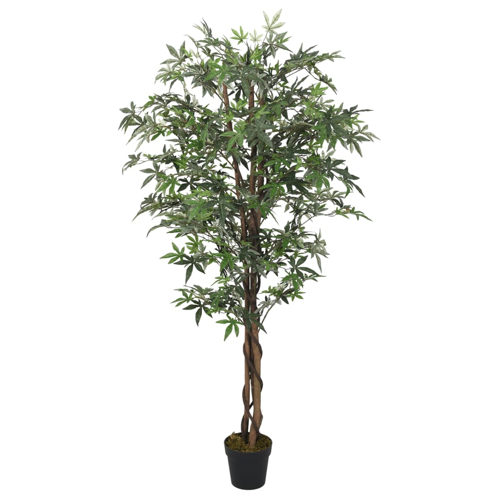 Vidaxl Artificial plant maple tree 672 leaves 180 cm green