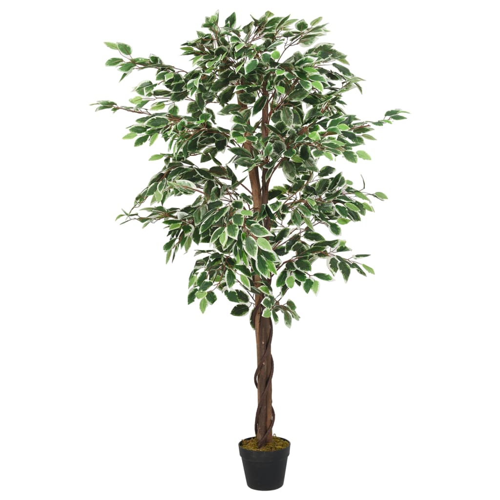 VIDAXL Künstliche Pflanzenficus 756 Blätter 150 cm Grün