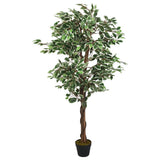 Vidaxl Kunstpflanze Ficus 1008 Blätter 180 cm grün