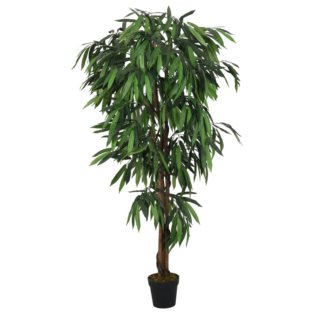 Vidaxl künstliche Pflanze Mangoboom 300 Blätter 80 cm Grün