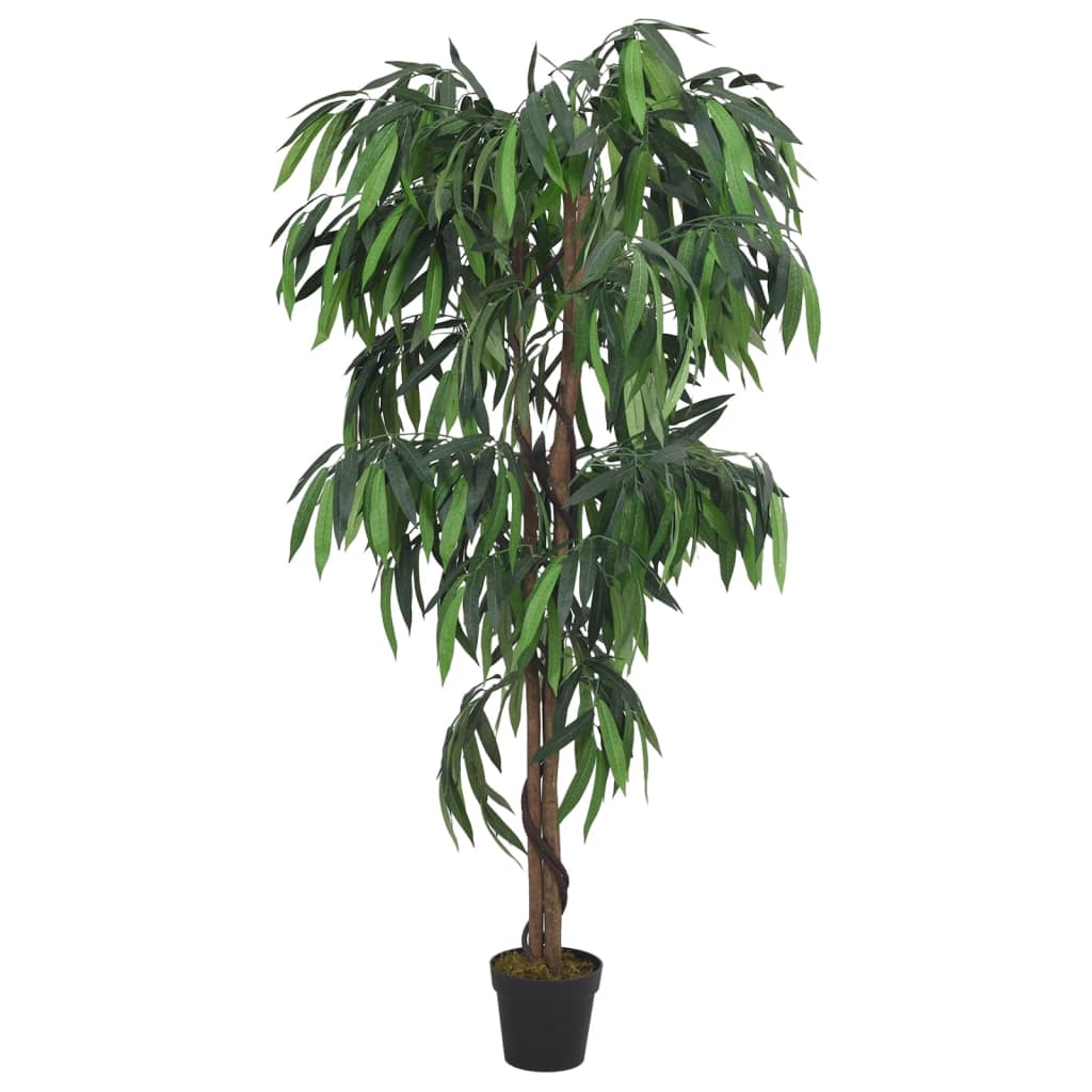 Vidaxl Umetna rastlina Mangoboom 300 listov 80 cm zelena