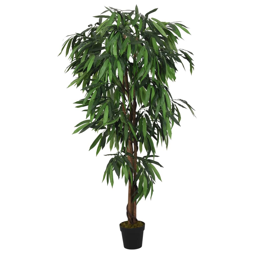 VidaXL Künstliche Mangobaumpflanze 600 Blätter 150 cm grün