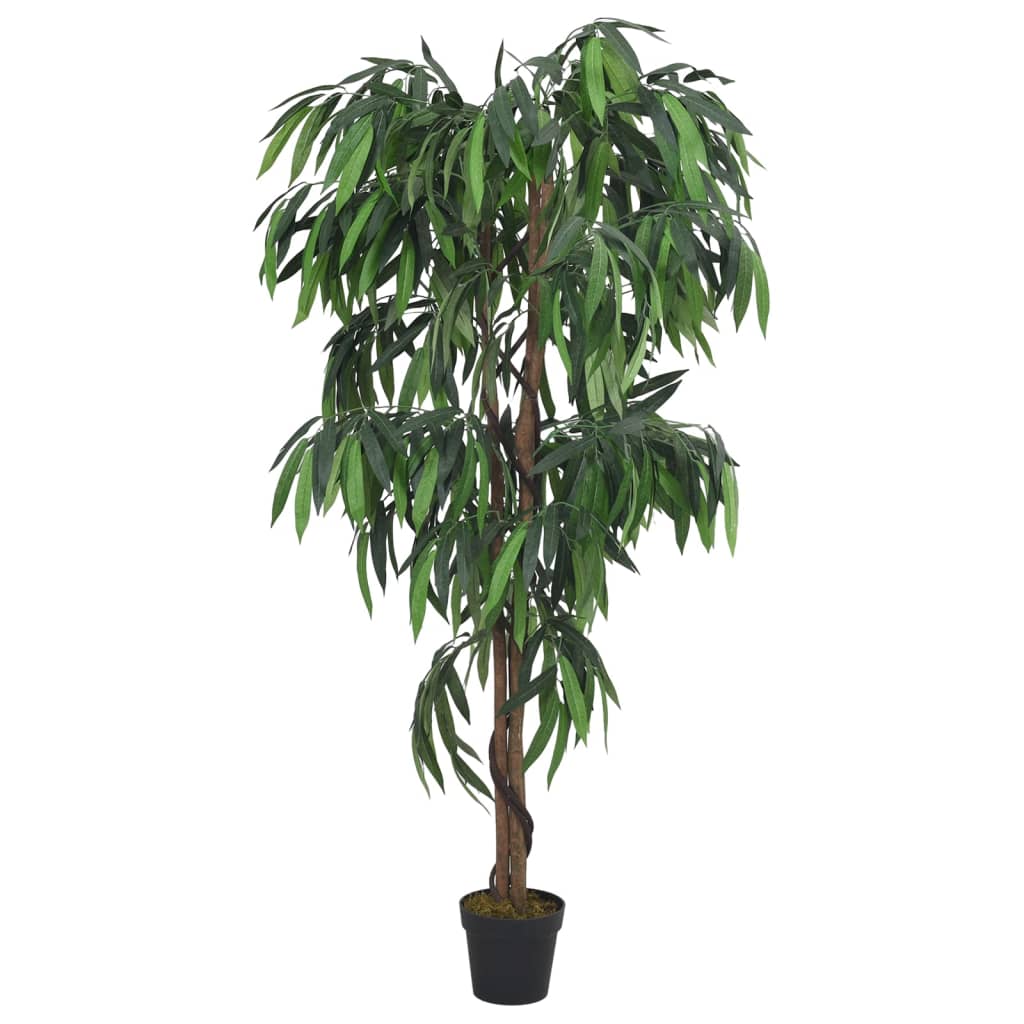 Vidaxl planta artificial mangoom 1050 hojas 200 cm verde