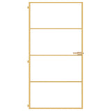 VidaXL inner door narrow 102.5x201.5 cm hardened glass and aluminum gold