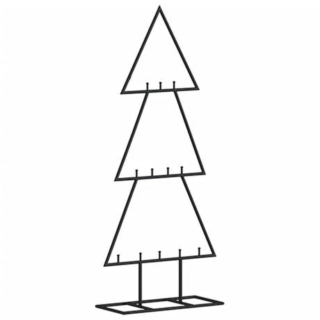VidaXL Weihnachtsdekoration Weihnachtsbaum 60 cm Metall Schwarz
