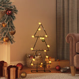 Vidaxl Christmas decoration Christmas tree 60 cm Metal Black