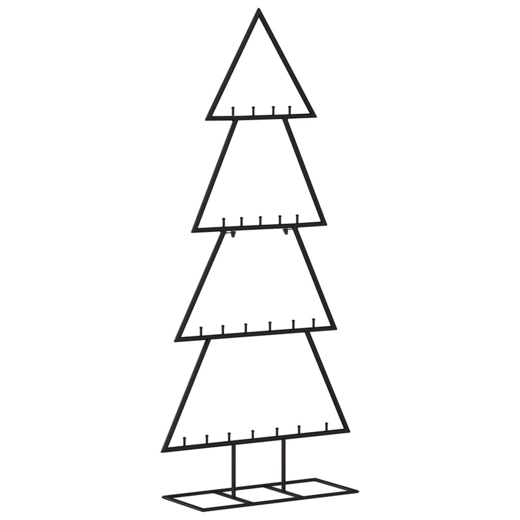 Vidaxl Décoration de Noël arbre de Noël 125 cm en métal noir