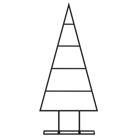 VidaXL Weihnachtsdekoration Weihnachtsbaum 60 cm Metall Schwarz