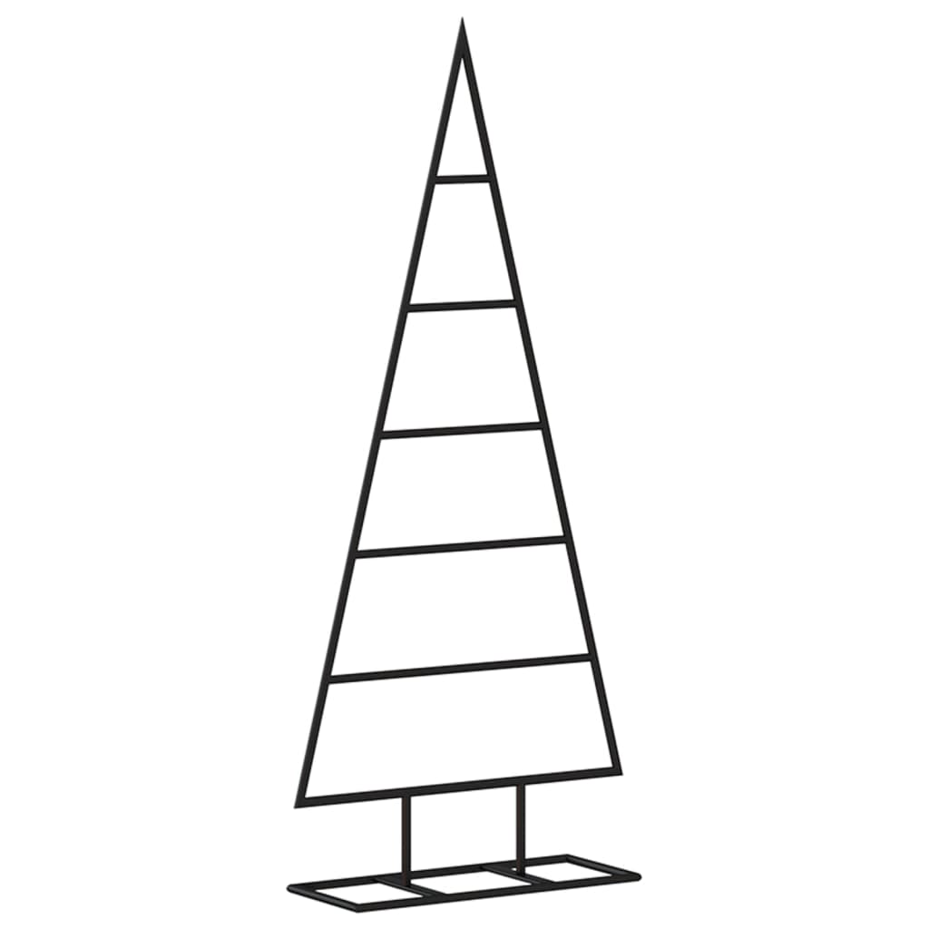 VidaXL Weihnachtsdekoration Weihnachtsbaum 90 cm Metall Schwarz