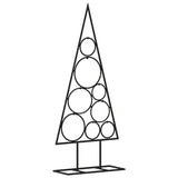 VidaXL Kerstdecoratie kerstboom 60 cm metaal zwart