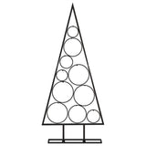 VidaXL Kerstdecoratie kerstboom 90 cm metaal zwart